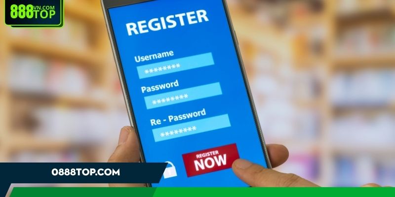 Người chơi cần cung cấp đủ thông tin khi đăng ký 888Top