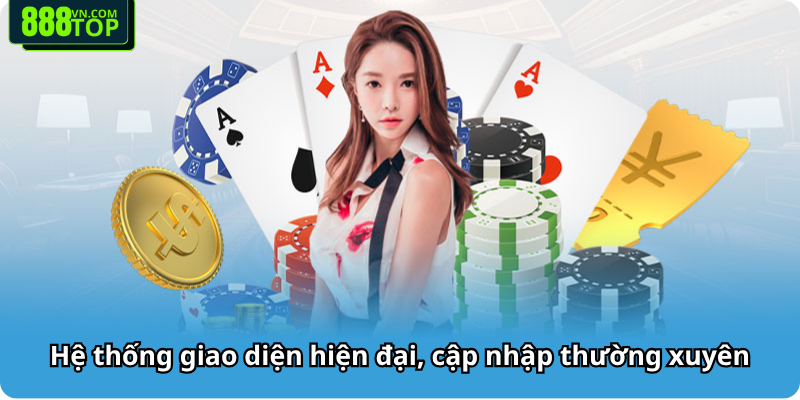 Hệ thống giao diện hiện đại, cập nhập thường xuyên Hệ thống giao diện hiện đại, cập nhập thường xuyên