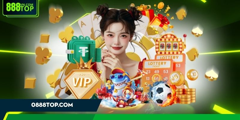 Trải nghiệm game casino 888Top đa dạng hấp dẫn